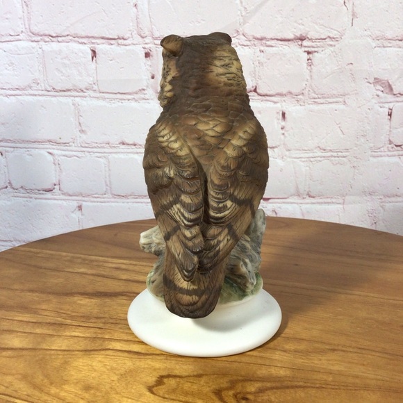 Vintage Lefton Hand Painted Owl KW866 Porcelain Figurine - Picture 4 of 7